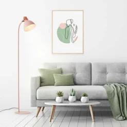 Luminaires Scandinaves-Luminaires Brilliant Lampadaire Brilliant Erena Rose, 1 lumière