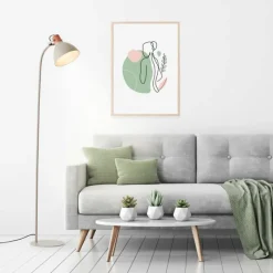 Luminaires Scandinaves-Luminaires Brilliant Lampadaire Brilliant Erena Gris, 1 lumière