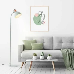 Luminaires Scandinaves-Luminaires Brilliant Lampadaire Brilliant Erena Vert, 1 lumière