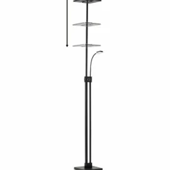 Luminaires Brilliant Lampadaire Brilliant Forrester LED Noir, 2 lumières* Éclairage Led