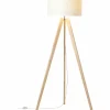 Lampes En Tissu-Luminaires Brilliant Lampadaire Brilliant Galance Bois clair, 1 lumière