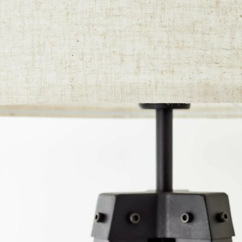 Lampes En Tissu-Luminaires Brilliant Lampadaire Brilliant Holbrook Noir, 1 lumière