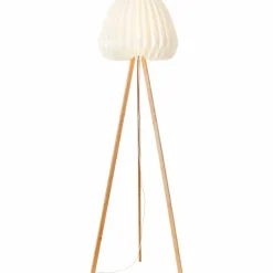 Luminaires Scandinaves-Luminaires Brilliant Lampadaire Brilliant Inna Bois clair, Blanc, 1 lumière