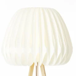 Luminaires Scandinaves-Luminaires Brilliant Lampadaire Brilliant Inna Bois clair, Blanc, 1 lumière