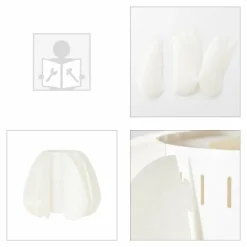 Luminaires Scandinaves-Luminaires Brilliant Lampadaire Brilliant Inna Bois clair, Blanc, 1 lumière