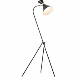 Lampes Dorées-Luminaires Brilliant Lampadaire Brilliant Jervis Or, Noir, 1 lumière