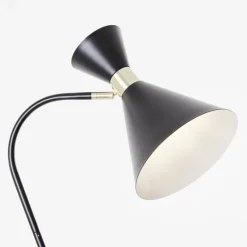 Lampes Dorées-Luminaires Brilliant Lampadaire Brilliant Jervis Or, Noir, 1 lumière