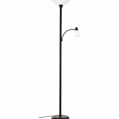 Luminaires Scandinaves-Luminaires Brilliant Lampadaire Brilliant Lucy LED Noir, 2 lumières