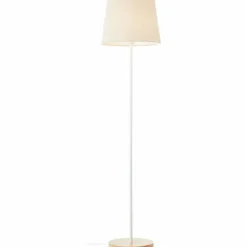 Lampes En Tissu-Luminaires Brilliant Lampadaire Brilliant Lunde Écru, Blanc, 1 lumière
