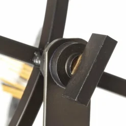 Luminaires Rustiques-Luminaires Brilliant Lampadaire Brilliant Matrix Anthracite, Bois foncé, 1 lumière