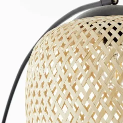 Luminaires Rustiques-Luminaires Brilliant Lampadaire Brilliant Mesa Noir, 1 lumière