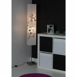 Luminaires Brilliant Lampadaire Brilliant Nerva Gris, Blanc, 2 lumières* Lampadaires Et Lampes Sur Pied