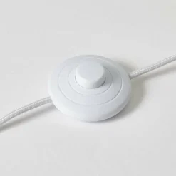 Lampes En Tissu-Luminaires Brilliant Lampadaire Brilliant Nori Blanc, 1 lumière