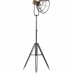 Lampes Industrielles-Luminaires Brilliant Lampadaire Brilliant Reece Cuivre, Noir, 1 lumière