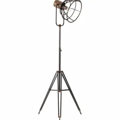 Lampes Industrielles-Luminaires Brilliant Lampadaire Brilliant Reece Cuivre, Noir, 1 lumière