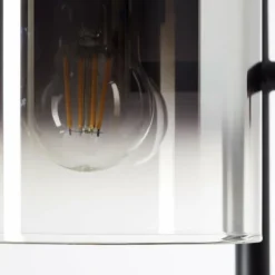 Suspension Verre Fumé-Luminaires Brilliant Lampadaire Brilliant Simonis Noir, 3 lumières