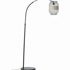 Lampes En Tissu-Luminaires Brilliant Lampadaire Brilliant Slope Noir, 1 lumière