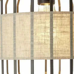 Lampes En Tissu-Luminaires Brilliant Lampadaire Brilliant Slope Noir, 1 lumière