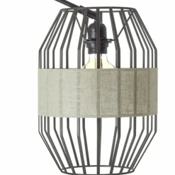 Lampes En Tissu-Luminaires Brilliant Lampadaire Brilliant Slope Noir, 1 lumière