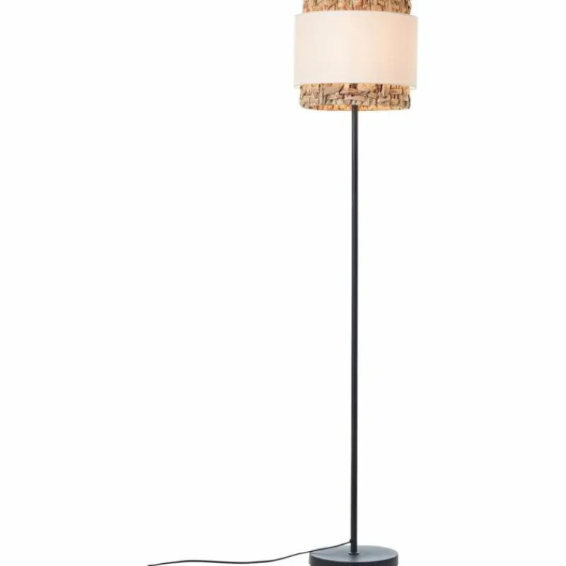 Lampes En Tissu-Luminaires Brilliant Lampadaire Brilliant Waterlilly Noir, 1 lumière