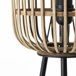 Style Boho-Chic-Luminaires Brilliant Lampadaire Brilliant Woodrow Brun, 1 lumière