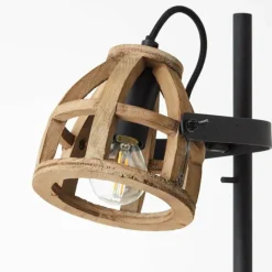 Lampes Vintages & Rétros-Luminaires Brilliant Lampadaire Brilliant-Leuchten Calley Noir, 2 lumières