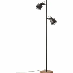 Lampes Vintages & Rétros-Luminaires Brilliant Lampadaire Brilliant-Leuchten Unity Écru, Noir, 2 lumières