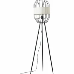 Lampes En Tissu-Luminaires Brilliant Lampadaire Brilliant-Leuchten Slope Noir, 1 lumière