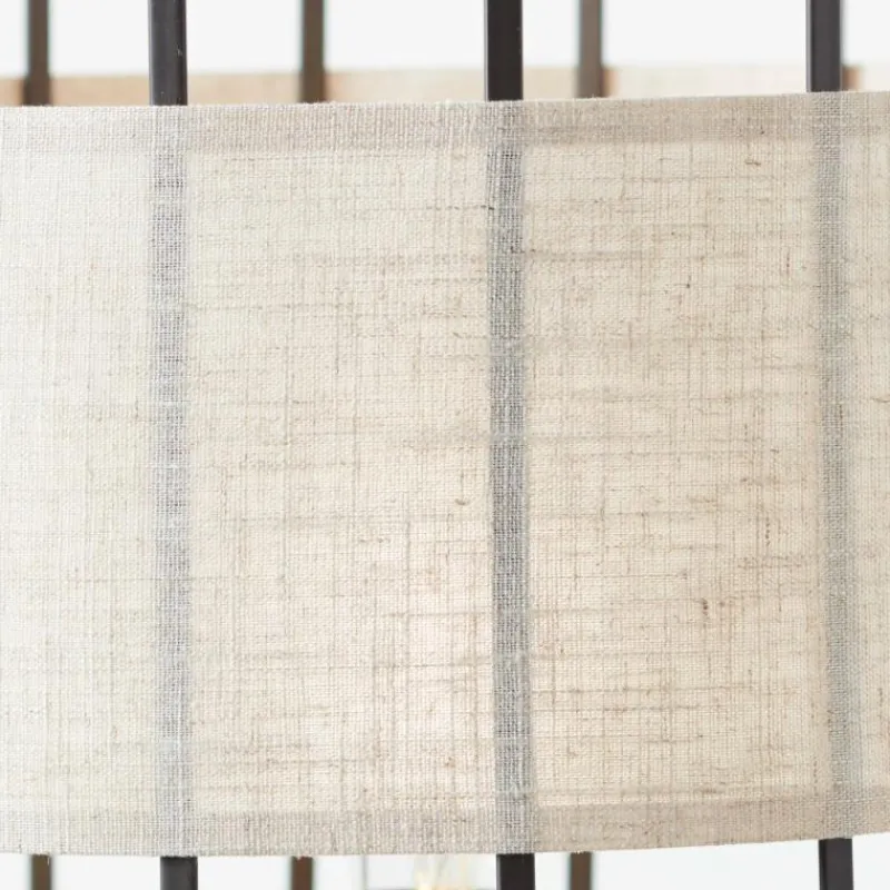 Lampes En Tissu-Luminaires Brilliant Lampadaire Brilliant-Leuchten Slope Noir, 1 lumière