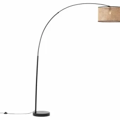 Style Boho-Chic-Luminaires Brilliant Lampadaire Brilliant-Leuchten Wiley Noir, 1 lumière