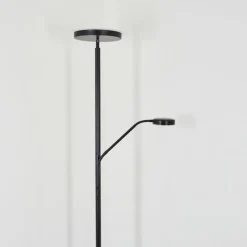 hofstein Lampadaire Busswil LED Noir, 2 lumières