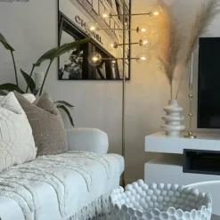 Lampes Dorées-By Rydéns Lampadaire By Rydens Avenue Or, 8 lumières