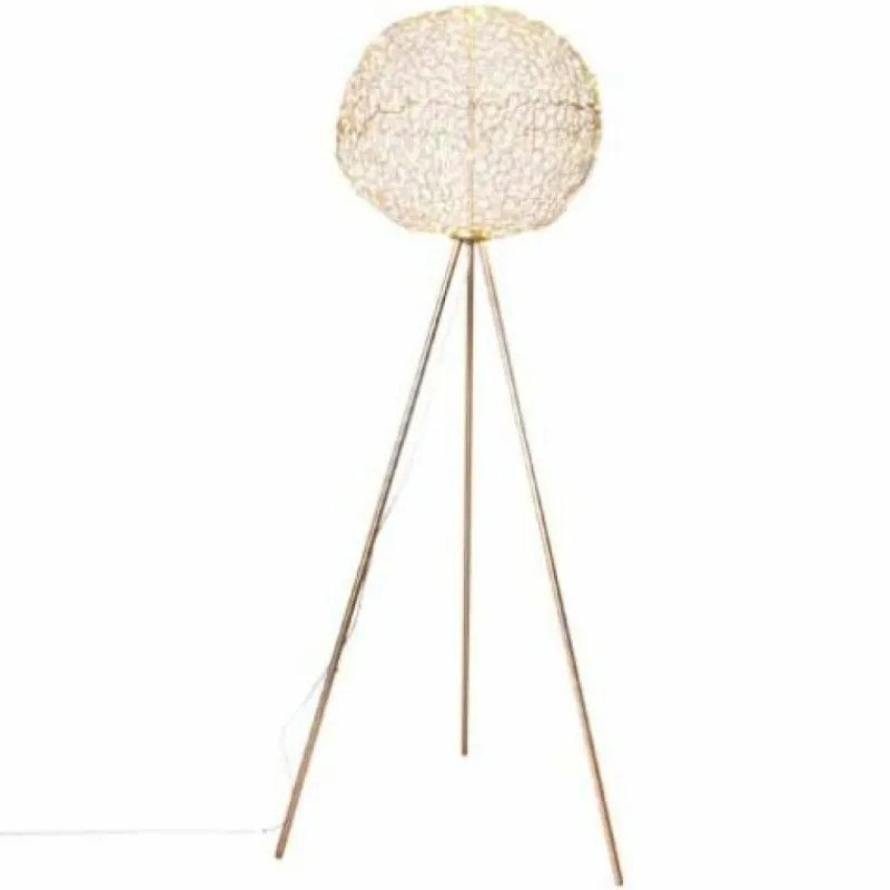 Lampes Dorées-By Rydéns Lampadaire By Rydens Hayden LED Or, 1 lumière