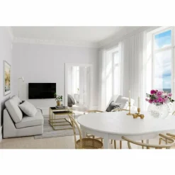 Lampes Dorées-By Rydéns Lampadaire By Rydens Pulse Or, Blanc, 1 lumière