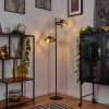 Lampes Vintages & Rétros-hofstein Lampadaire Cailara Noir, 2 lumières