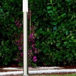 hofstein Lampadaire Caserta Acier inoxydable, 1 lumière