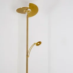 Luminaires Rustiques-hofstein Lampadaire Cazis LED Laiton, 1 lumière