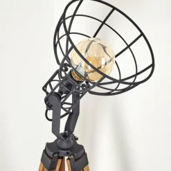 Luminaires Rustiques-hofstein Lampadaire Cetona Bois clair, 1 lumière