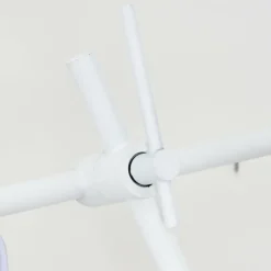 Lampes En Tissu-hofstein Lampadaire Chassagne Blanc, 1 lumière