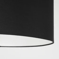 Lampes En Tissu-hofstein Lampadaire Chassagne Noir, 1 lumière