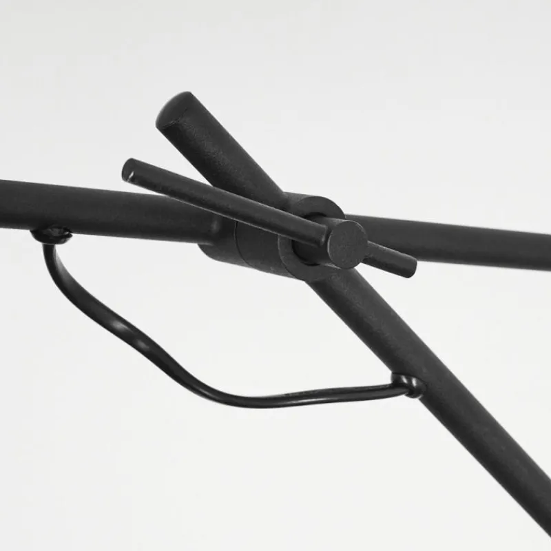 Lampes En Tissu-hofstein Lampadaire Chassagne Noir, 1 lumière