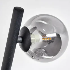 hofstein Lampadaire Chehalis LED Noir, 6 lumières