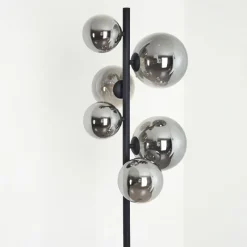 hofstein Lampadaire Chehalis LED Noir, 6 lumières