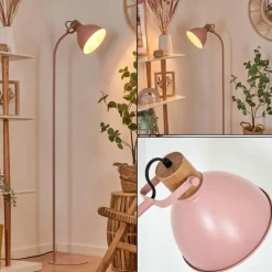 Luminaires Scandinaves-hofstein Lampadaire Chipou Rose, 1 lumière