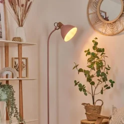 Luminaires Scandinaves-hofstein Lampadaire Chipou Rose, 1 lumière