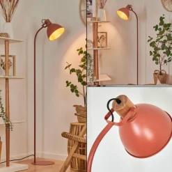 Style Boho-Chic-hofstein Lampadaire Chipou Rouille, 1 lumière