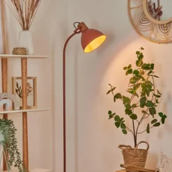 Style Boho-Chic-hofstein Lampadaire Chipou Rouille, 1 lumière