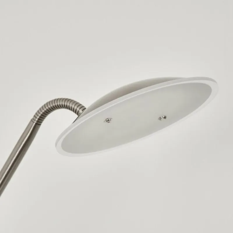 hofstein Lampadaire Chirep LED Nickel mat, 1 lumière* Lampadaires Et Lampes Sur Pied