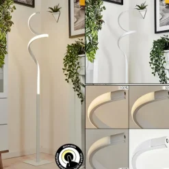 hofstein Lampadaire Cochato LED Blanc, 1 lumière* Éclairage Led