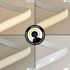 hofstein Lampadaire Cochato LED Blanc, 1 lumière* Éclairage Led